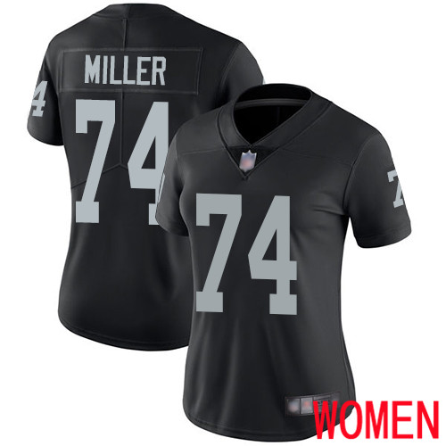 Oakland Raiders Limited Black Women Kolton Miller Home Jersey NFL Football 74 Vapor Untouchable Jersey
